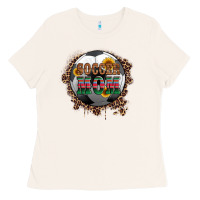 Soccer Mom With Serape And Leopard Ladies Tee | Teevron