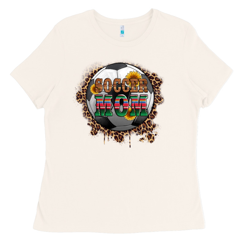 Soccer Mom With Serape And Leopard Ladies Tee by Artiststas | Teevron