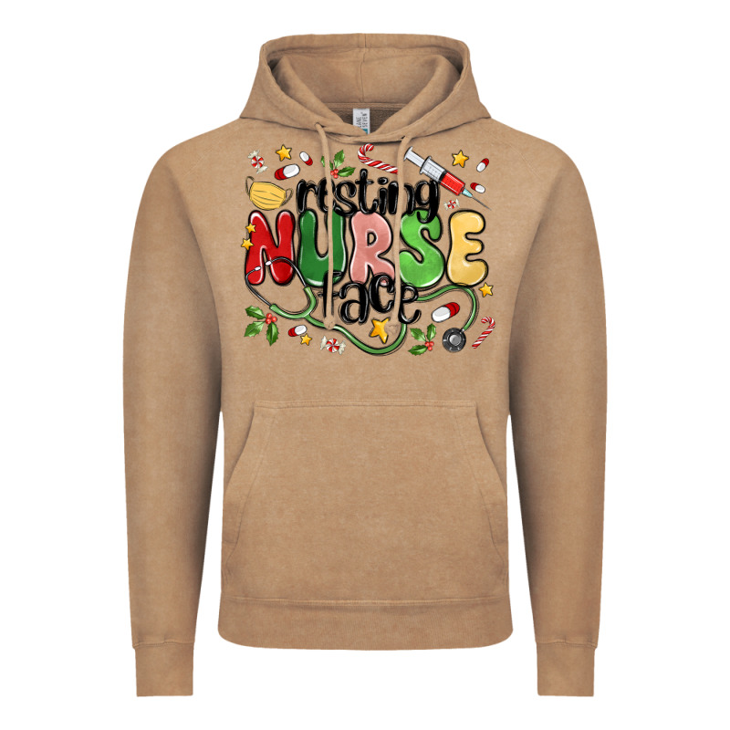 Resting Nurse Face Vintage Hoodie by MaliasSmallBusiness | Teevron