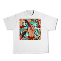 Lunar Rock hairdresser hand scissors and roses with serape leopard and cowhide se Urban Heavy Tee - BundleAndBundleShop