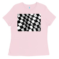 Bubblegum Pink race flag 3200x2400 Ladies Tee - AdoDesignShop