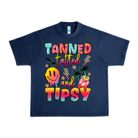 Navy tanned tattled and tipsy Urban Heavy Tee - JahusDesignShop
