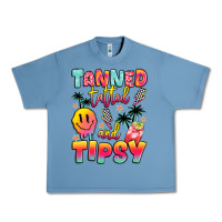 Pebble Blue tanned tattled and tipsy Urban Heavy Tee - JahusDesignShop
