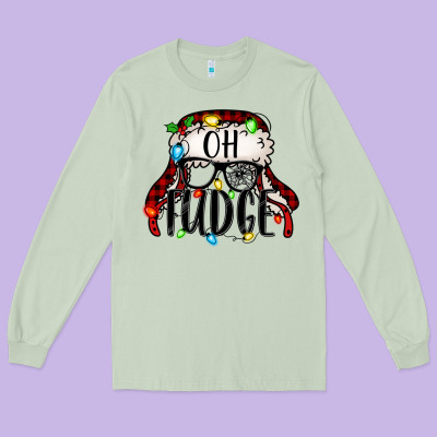 Oh Fudge Christmas Story Long Sleeve Tee Designed By Jasminsmagicworld