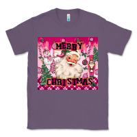 Lavender merry pink christmas santa Classic Tee - MaliasSmallBusiness