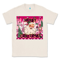 Natural merry pink christmas santa Classic Tee - MaliasSmallBusiness