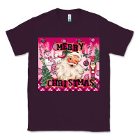 Plum merry pink christmas santa Classic Tee - MaliasSmallBusiness