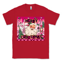 Red merry pink christmas santa Classic Tee - MaliasSmallBusiness