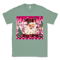 Sage merry pink christmas santa Classic Tee - MaliasSmallBusiness