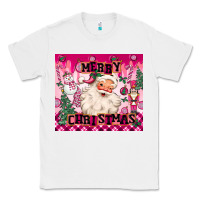 White merry pink christmas santa Classic Tee - MaliasSmallBusiness
