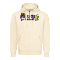 Sandshell mardi gras girl to the core Zipper Hoodie - CowGirlArtShop