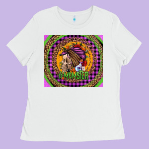 Momster Halloween Momlife Ladies Tee Designed By Jasminsmagicworld