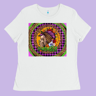 Momster Halloween Momlife Ladies Tee Designed By Jasminsmagicworld