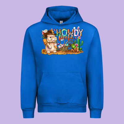 Easter Howdy Peeps Bunny Urban Hoodie Designed By Cowhidedigitalart