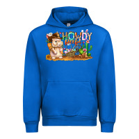 Cobalt Easter Howdy Peeps Bunny Urban Hoodie - CowhideDigitalArt