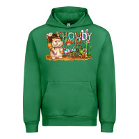 Emerald Easter Howdy Peeps Bunny Urban Hoodie - CowhideDigitalArt