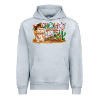 Heather Grey Easter Howdy Peeps Bunny Urban Hoodie - CowhideDigitalArt