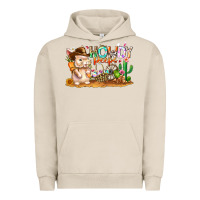 Pigment French Oak Easter Howdy Peeps Bunny Urban Hoodie - CowhideDigitalArt