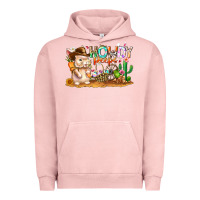 Pigment Salmon Easter Howdy Peeps Bunny Urban Hoodie - CowhideDigitalArt