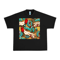 Black hand and nail polish with turquoise gemstone and leopard seamless patt Urban Heavy Tee - BundleAndBundleShop