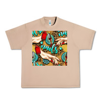 Burro hand and nail polish with turquoise gemstone and leopard seamless patt Urban Heavy Tee - BundleAndBundleShop