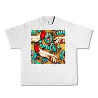 Lunar Rock hand and nail polish with turquoise gemstone and leopard seamless patt Urban Heavy Tee - BundleAndBundleShop