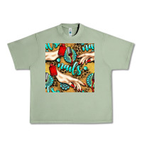 Oil Green hand and nail polish with turquoise gemstone and leopard seamless patt Urban Heavy Tee - BundleAndBundleShop