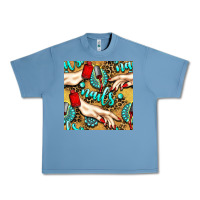 Pebble Blue hand and nail polish with turquoise gemstone and leopard seamless patt Urban Heavy Tee - BundleAndBundleShop