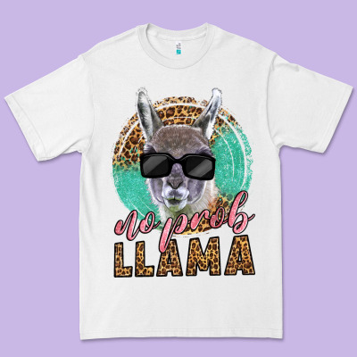 Western No Prob Llama Premium Tee Designed By Lillyallendesigns