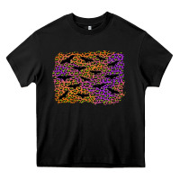 Black halloween leopard bat background Heavy Core Tee - AdoDesignShop
