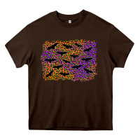Chocolate Brown halloween leopard bat background Heavy Core Tee - AdoDesignShop