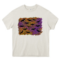 Cream halloween leopard bat background Heavy Core Tee - AdoDesignShop