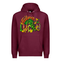 Burgundy Feeling lucky St. Patrick's Day Premium Hoodie - CowGirlArtShop