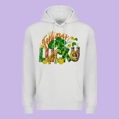 Feeling Lucky St. Patrick's Day Premium Hoodie Designed By Cowgirlartshop
