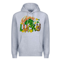 Heather Grey Feeling lucky St. Patrick's Day Premium Hoodie - CowGirlArtShop