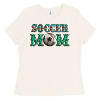 Bone soccer mom with leopard ball and serape leopard Ladies Tee - Artiststas
