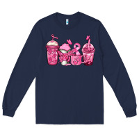 Navy breast cancer coffee Long Sleeve Tee - Jasminsmagicworld