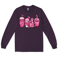 Plum breast cancer coffee Long Sleeve Tee - Jasminsmagicworld