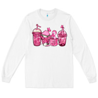 White breast cancer coffee Long Sleeve Tee - Jasminsmagicworld