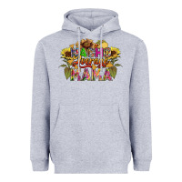 Heather Grey Nacho average mama Heavyweight Hoodie - FaDigitalArtStudio