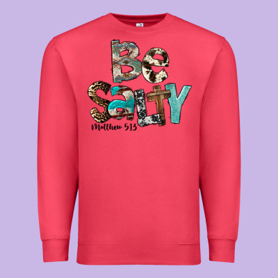 Be Salty Matthew 5:13 Premium Sweatshirt Designed By Fadigitalartstudio