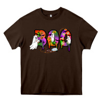 Chocolate Brown halloween boo Heavy Core Tee - AdoDesignShop