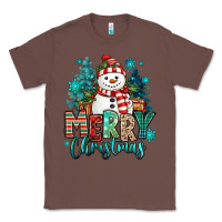 Chestnut merry christmas snowman Classic Tee - MaliasSmallBusiness