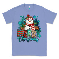 Colony Blue merry christmas snowman Classic Tee - MaliasSmallBusiness