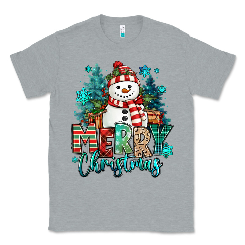 Merry Christmas Snowman Classic Tee by MaliasSmallBusiness | Teevron