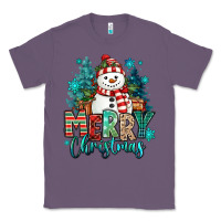 Lavender merry christmas snowman Classic Tee - MaliasSmallBusiness