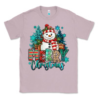 Lilac merry christmas snowman Classic Tee - MaliasSmallBusiness