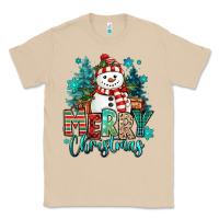 Mushroom merry christmas snowman Classic Tee - MaliasSmallBusiness