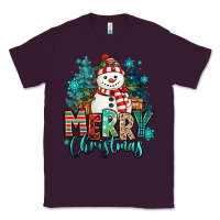 Plum merry christmas snowman Classic Tee - MaliasSmallBusiness