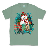 Sage merry christmas snowman Classic Tee - MaliasSmallBusiness